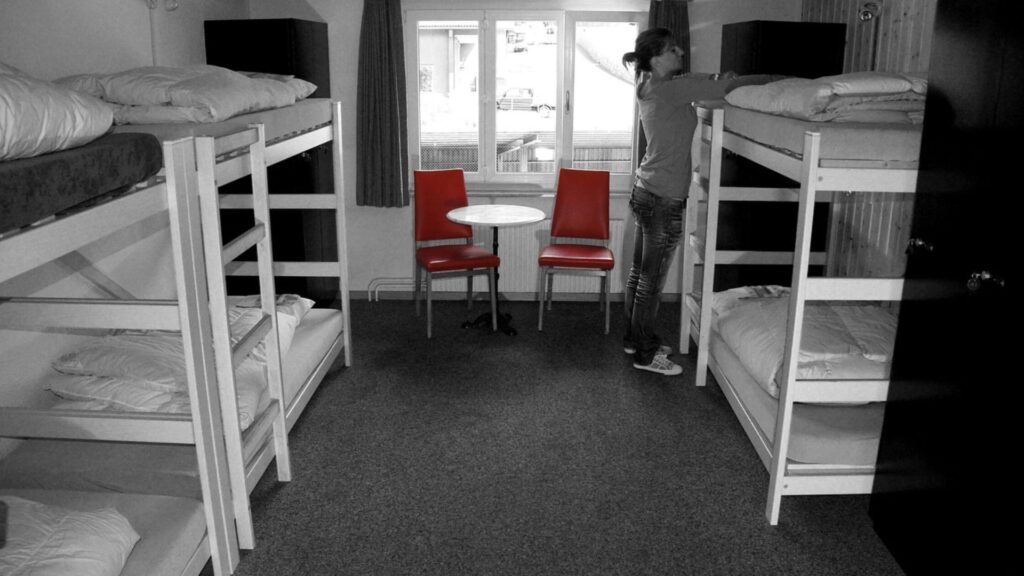 ホステル内